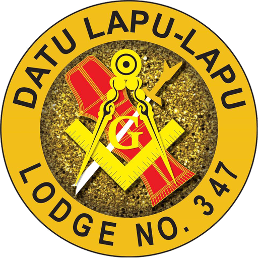The seal of Datu Lapu-Lapu Lodge No. 347: square and compasses with the letter G on a gold field.